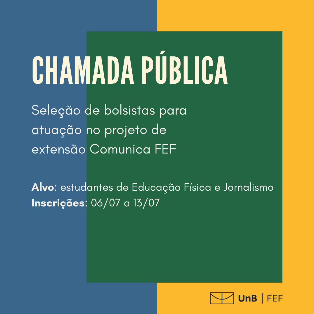 Chamada Pública Comunica FEF